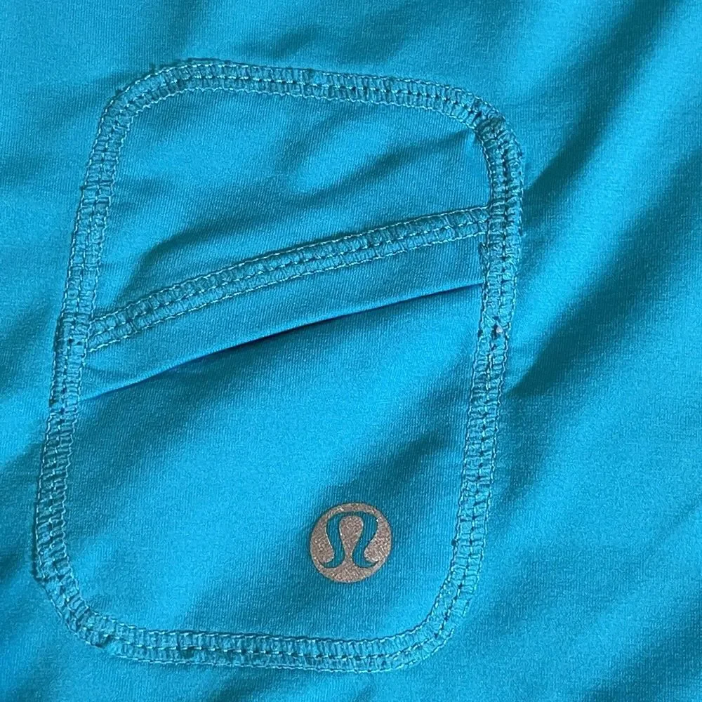 Lululemon Tank Top Athletic Gym Workout Women's‎ Size 6 Surge Spirit Teal Blue